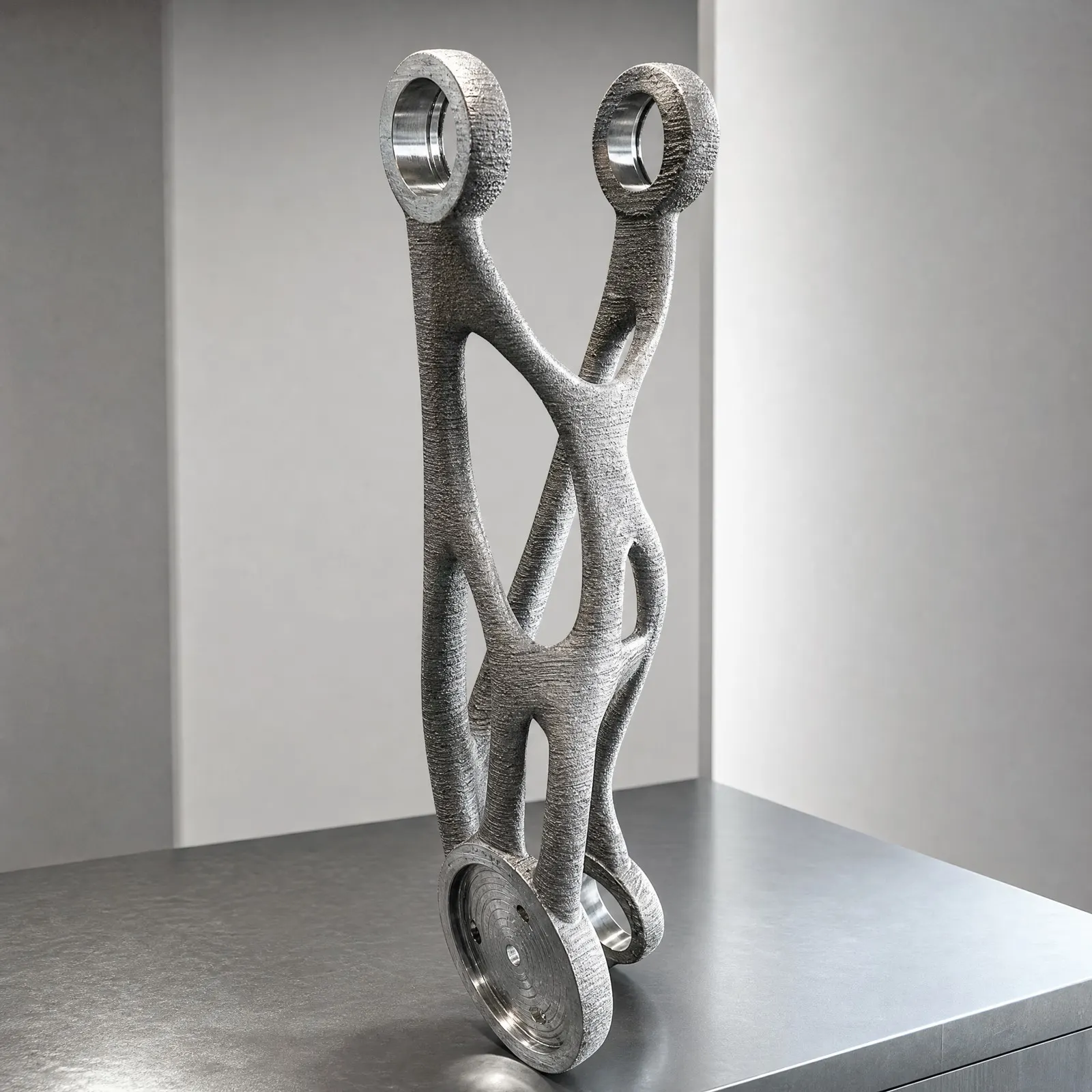 Topology-optimized suspension link