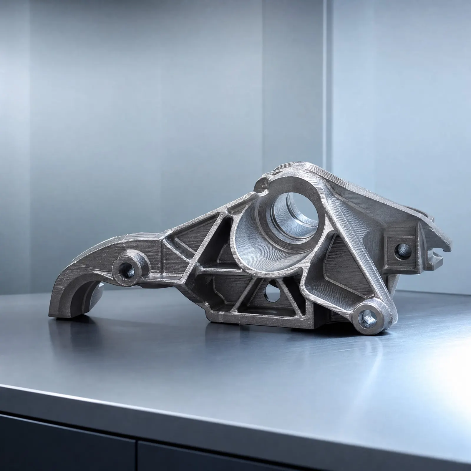 Topology-optimized UAV bracket Topology-optimized UAV bracket