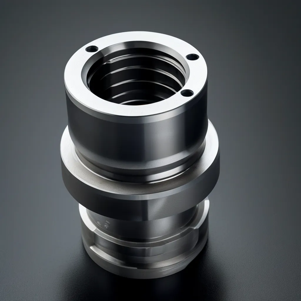 17-4PH stainless steel 3D printed fitting — metal AM part 17-4PH stainless steel 3D printed fitting with machined sealing surfaces — precipitation-hardened metal AM part, 3D Demiurge