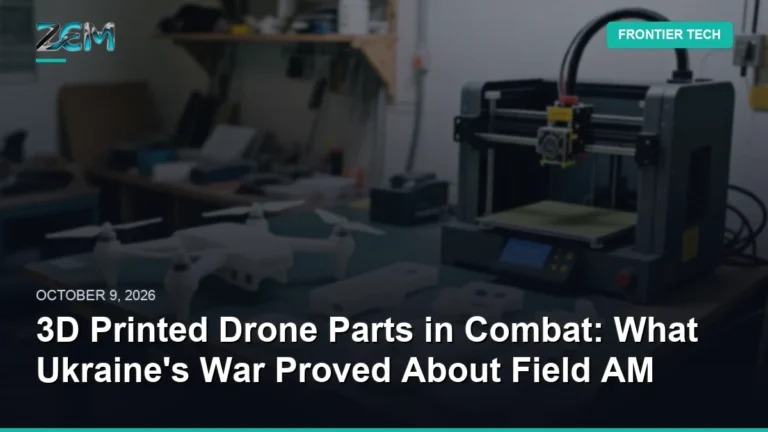 3D Printed Drone Parts in Combat: What Ukraine’s War Proved About Field AM